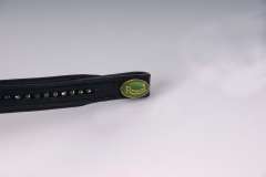 Rhinegold Padded Leather Brow Band with Coloured Crystal Design